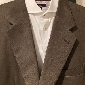 Canali Italian Blazer Brown and Tan Wool 44R